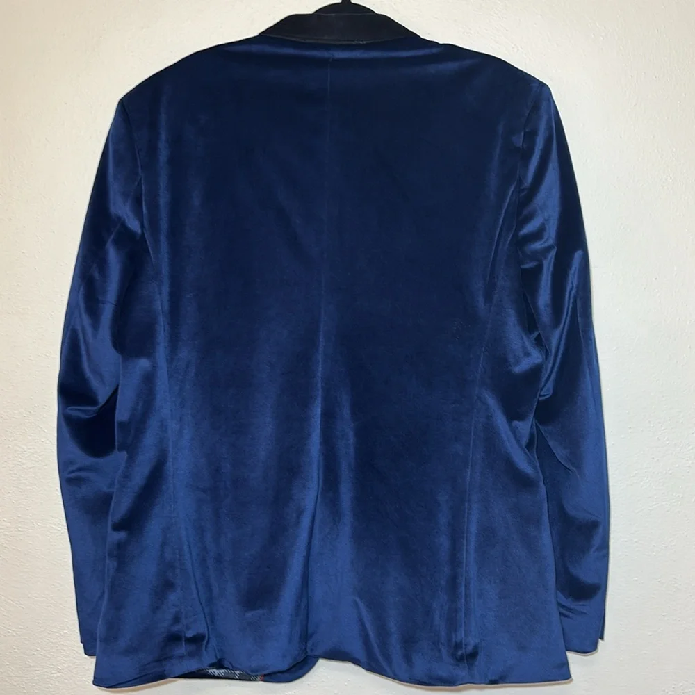 OppoSuits Blue Velvet Blazer dinner jacket single button sport coat evening coat